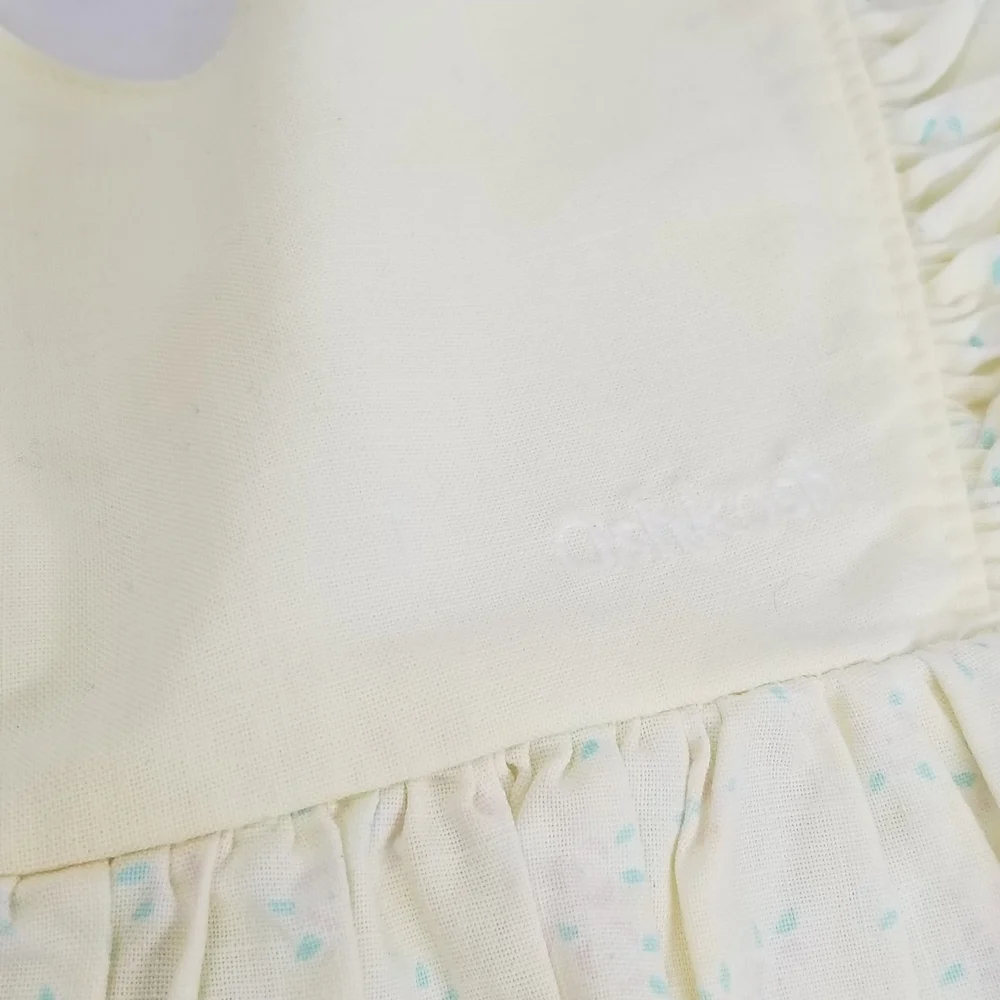 Ovintaje OshKosh B'gosh Light Yellow Dress with Ruffle Sleeves